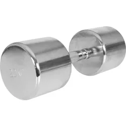 Kurzhantel Chrom 1 - 20 kg SCHWARZ|silber|silber 20kg