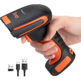 Tera Wireless Barcode Scanner 1D Laser Barcodeleser Bluetooth 2,4GHz Kabellos USB Handscanner mit Halterung Ständer, L8100