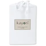 Kayori Spannbettlaken Baumwolle 180 x 200 cm weiß