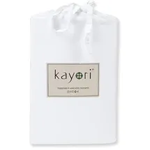 Kayori Spannbettlaken Baumwolle 180 x 200 cm weiß
