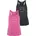 Sporttop KANGAROOS Damen Gr 40 pink pink schwarz Single Jersey Obermaterial 50 Baumwolle 50 Modal unifarben figurbetont hüftbedeckend Rundhals Tops Sporttop