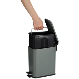 Zeller Tretabfalleimer 5 l Salbei