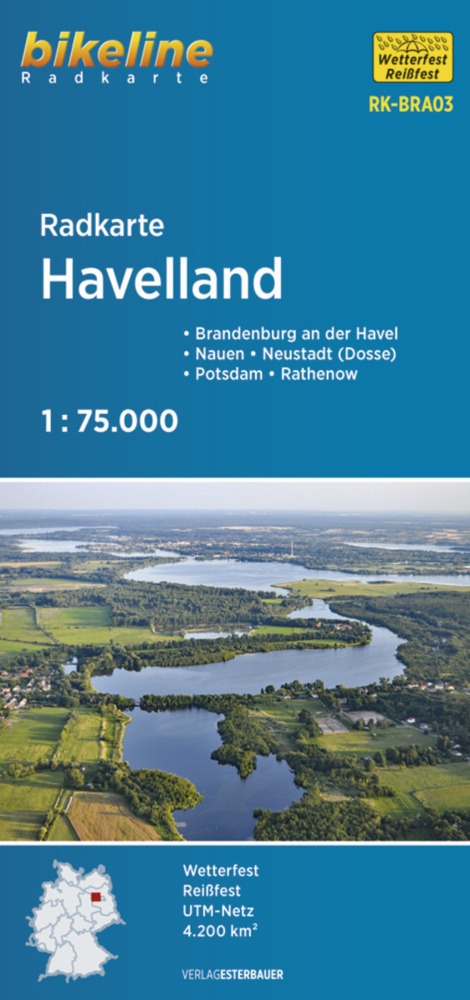 Radkarte Havelland (Rk-Bra03)  Karte (im Sinne von Landkarte)