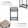 Tectake York Braun Eiche 45,5 x 36 x 75,5 cm