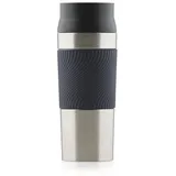 Blumtal Thermobecher 350 ml - Kaffeebecher to go aus Edelstahl - auslaufsicherer Isolierbecher kalt/heiß - Mug mit 360° Trinköffnung - Thermosbecher + Quick-Press-Verschluss - Coffee Mug - Dunkelblau