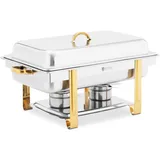 Royal Catering Chafing Dish GN 1/1 Goldakzente 9 L 2 Brennstoffzellen - Chafing Dishes