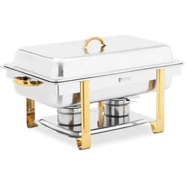 Royal Catering Chafing Dish GN 1/1 Goldakzente 9 L 2 Brennstoffzellen - Chafing Dishes