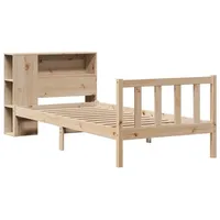 VidaXL Bücherregalbett ohne Matratze 75x190 cm Massivholz Kiefer