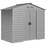 Outsunny Gerätehaus 2,13 x 1,31 m Grau