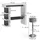 Vicco Bartisch Dana 108 x 50 cm Weiß/Anthrazit