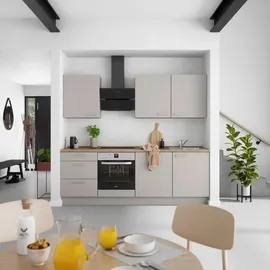 Nobilia Küchenzeile Touch II 240 cm grau