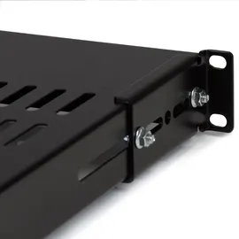 Startech Fachboden Stahl 19" schwarz tiefenverstellbar bis 80 kg