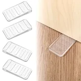 BOHUIZ 4 Stück Kunststoff Türstopper, Fensterstopper RutschfestTürstoppkeil Möbelkeile Möbel-Nivellierpads für Nivellierkeile,Schrank-Unterlegscheiben,Tischbein-Nivellierer