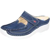 WOLKY Roll Slipper Antique für Damen, blau, Größe 37 EU