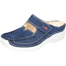 WOLKY Roll Slipper Antique für Damen, blau, Größe 37 EU