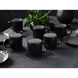 CreaTable Kaffeebecher 0,285 l Grau 6 St.