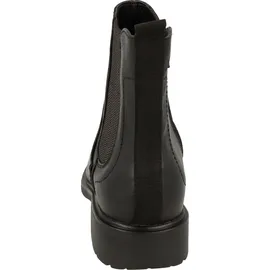 Jana Damen Stiefeletten ohne Absatz mit Reißverschluss Vegan, Schwarz 38 EU