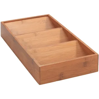 Wenko Schubladen-Gewürzregal aus Bambus, Organizer für Gewürze, 38 x 6 x 20 cm
