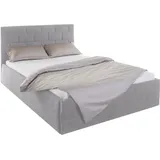 Westfalia Schlafkomfort Polsterbett 140 x 200 cm Grau