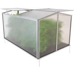 GARMIO® Frühbeet Mini Gewächshaus Protea mit Dachfenster, UV-Schutz, Alu Frühbeet, Mini-Gewächshaus, Treibhaus, Frühbeetkasten