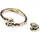 FIRETTI Schmuckset FIRETTI "Multipack Schmuck Geschenk Kupfer Ring Armreif Animalprint", gold (gelbgoldfarben, schwarz), Schmuck_Sets, Damen, Kupfer, glänzend, Schmuckset, Made in Germany
