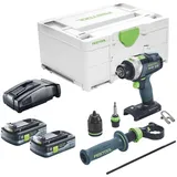 Festool TPC 18/4 I-Basic Akku Schlagbohrschrauber 18 V 75 Nm + 2x Akku 4,0 Ah + Schnellladegerät + Systainer