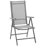 Garten-Relaxsessel Bruce Anthrazit Alu/Stahlgestell