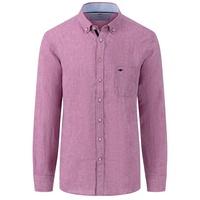 FYNCH-HATTON Leinenhemd, langarm, mit Button-Down-Kragen und Knopfleiste, Gr. 4XL, N-Gr, dusty lavender, , 38274453-4XL N-Gr