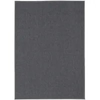 Pergamon In & Outdoor Teppich Flachgewebe Marbella Anthrazit, Bordüre 80x150cm