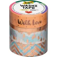 Folia Washi Tape 4er Set Hotfoil rosegold II