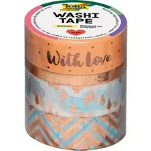 Folia Washi Tape 4er Set Hotfoil rosegold II