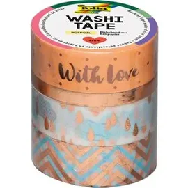 Folia Washi Tape 4er Set Hotfoil rosegold II