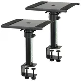 Pronomic SLS-36K BK Tischstative mit Klemme für Studio Monitore