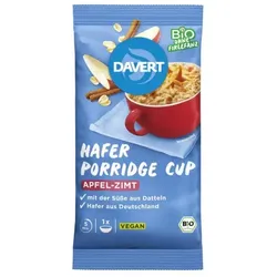 Davert Porridge-Cup Apfel Zimt bio