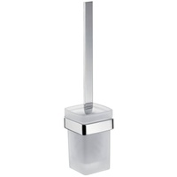 Emco Loft Toilettenbürstengarnitur, Kristallglas satiniert, chrom, 051500101