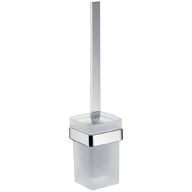 Emco Loft Toilettenbürstengarnitur, Kristallglas satiniert, chrom, 051500101