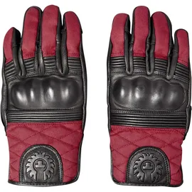 Belstaff Hampstead Motorrad Handschuhe, schwarz/rot M für Männer