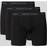 Slim Fit Trunks aus Baumwoll-Mix, Black, S