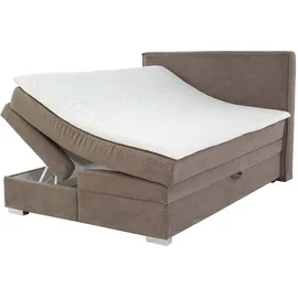 Jockenhöfer Gruppe Boxspringbett »Arabella, 2x 70er Boxen mit Stauraum« Wende-Bonell-Federkern-Matratze (H2/H3), inkl. Topper