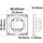 ISOLED Sys-Pro RGB+W 4 Zonen Einbau-Touch-Fernbedienung