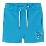 name it - Sweat-Shorts NMMDIKE Sharky in swedish blue, Gr.104,