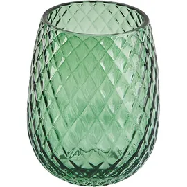 Beliani Badezimmer Set 4-teilig Glas Grün