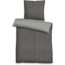 Traumschlaf Melange Flanell Grau 200 x 200 cm + 2 x 80 x 80 cm