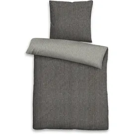 Traumschlaf Melange Flanell Grau 200 x 200 cm + 2 x 80 x 80 cm