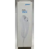 GAMER Nunchuck Controller for Nintendo Wii White wired with motion sensor