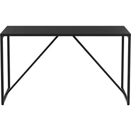 Oviala Rechteckiger Esstisch für 4 Personen aus schwarzem Stahl