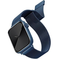Uniq Unique strap Dante Apple Watch Series 4/5/6/7 (44 mm, Edelstahl), Uhrenarmband, Blau