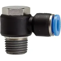 Riegler L-Steckverschraubung »Blaue Serie« drehbar, R1/8 a., max.15, Ã