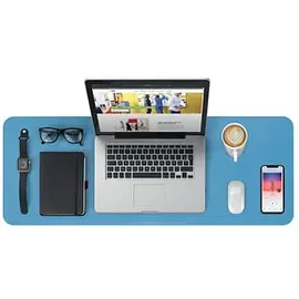 Sigel Schreibtischunterlage Lederimitat blau/grün