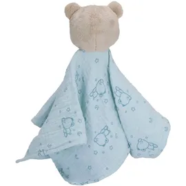 Sterntaler Baby Unisex Schmusetuch Kuscheltuch Kleiner Bär - Kuscheltuch Baby, Musselin Kuscheltuch, Schmusetuch - helltürkis